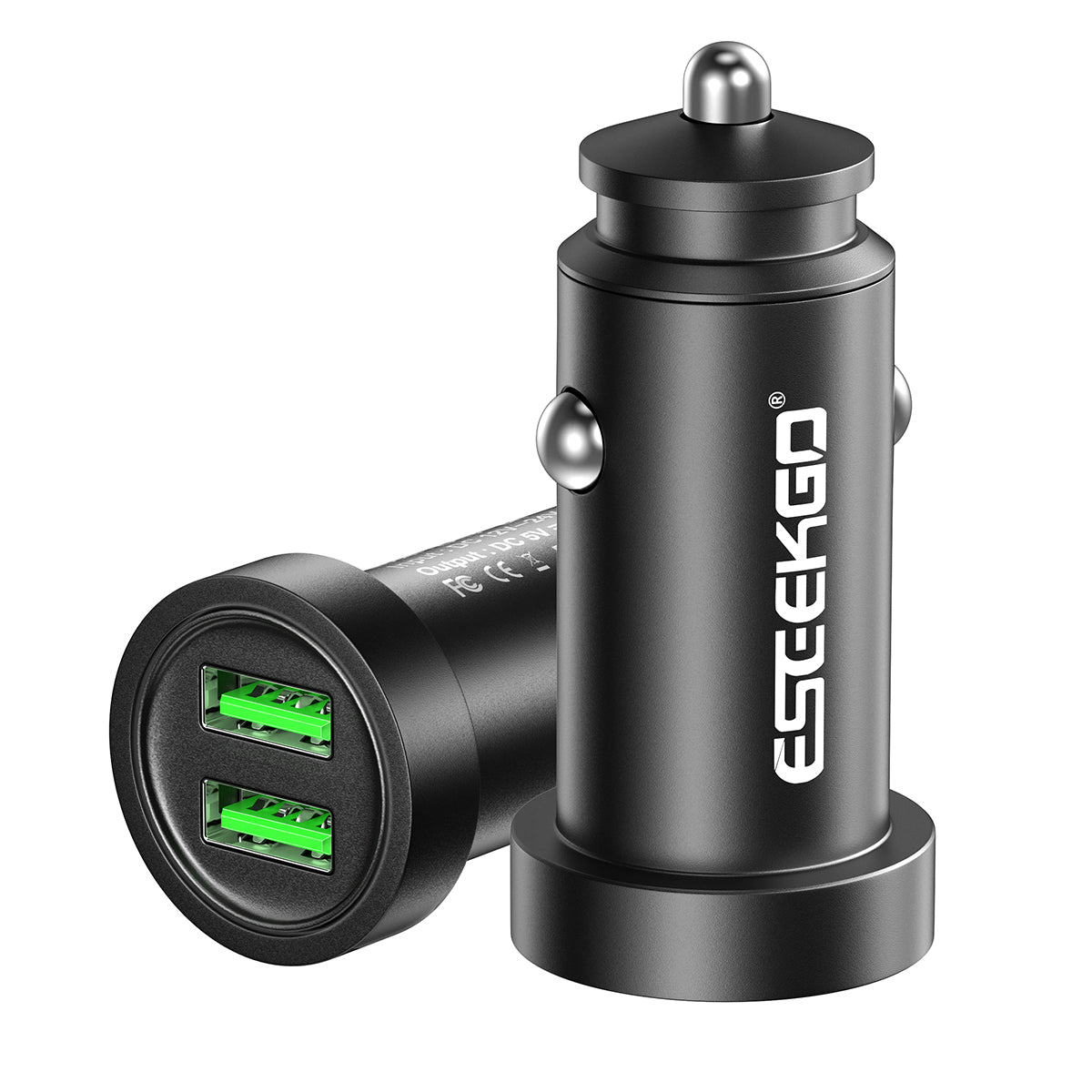 ESEEKGO C-13A Aluminum Dual Ports Car Charger (20/200)