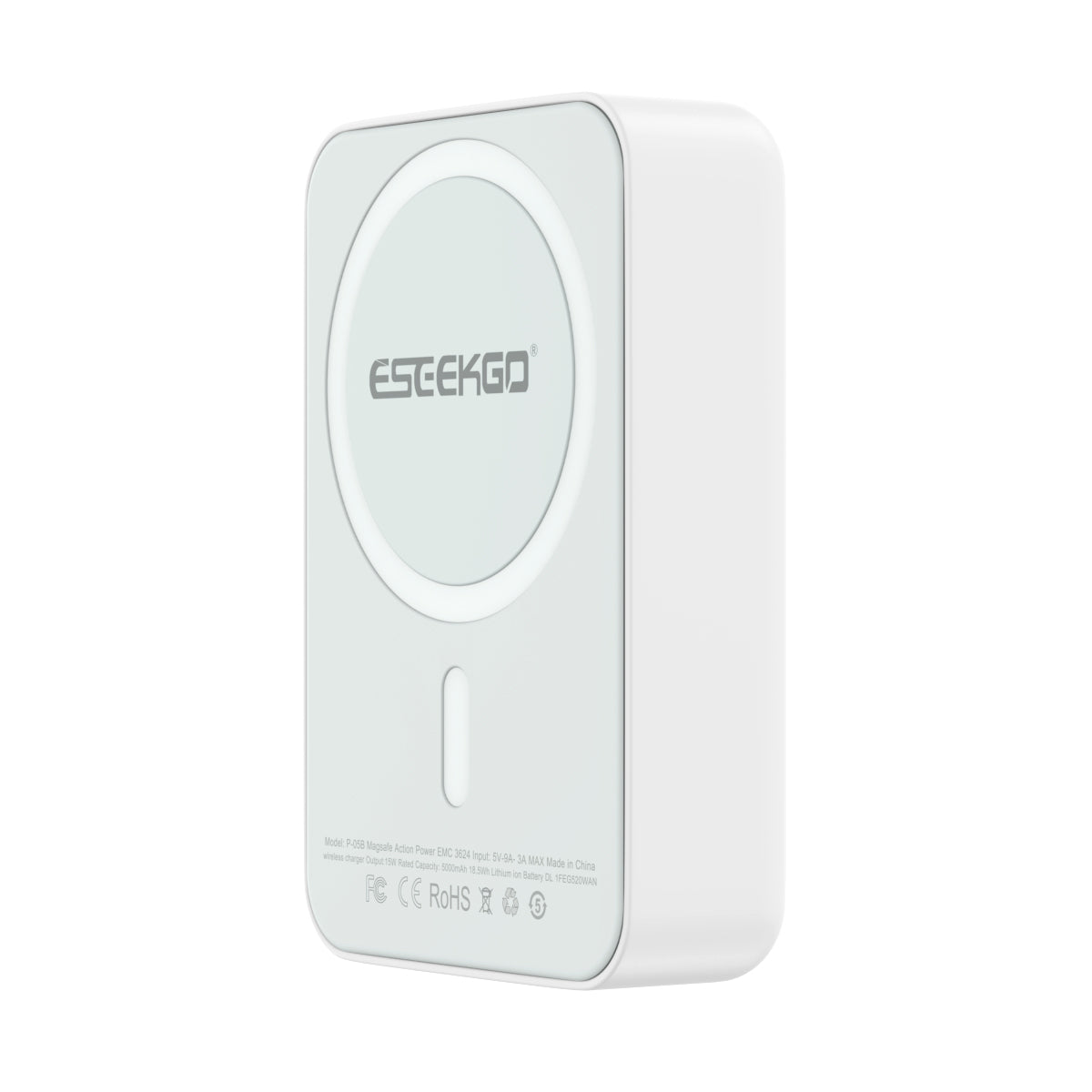 ESEEKGO P-15B 10000mAh 15W Wireless Power Bank USB-C To C Charging Cable (10/60)