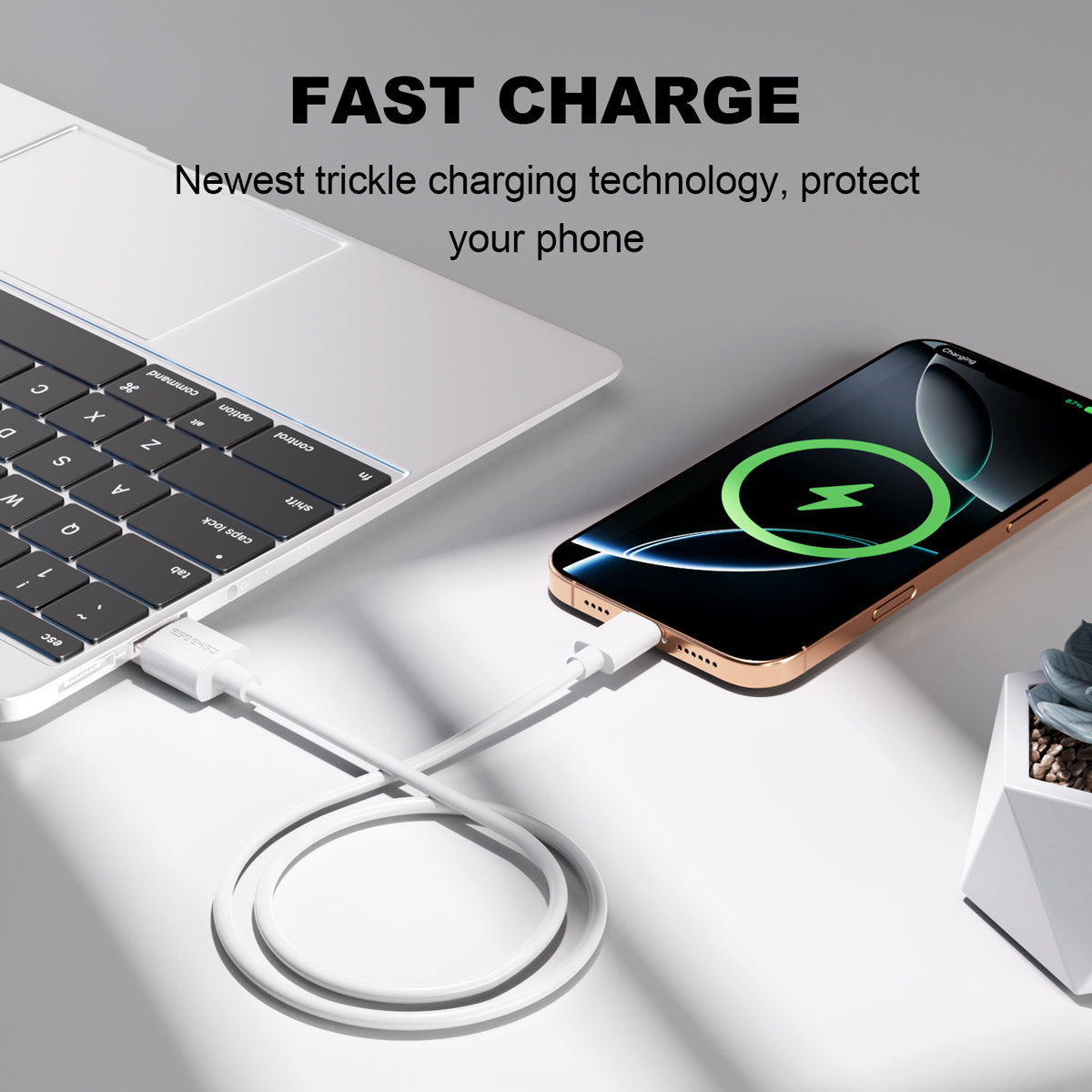 ESEEKGO G-02AW 3.3FT USB To Type-C Charging Data Cable (40/400)