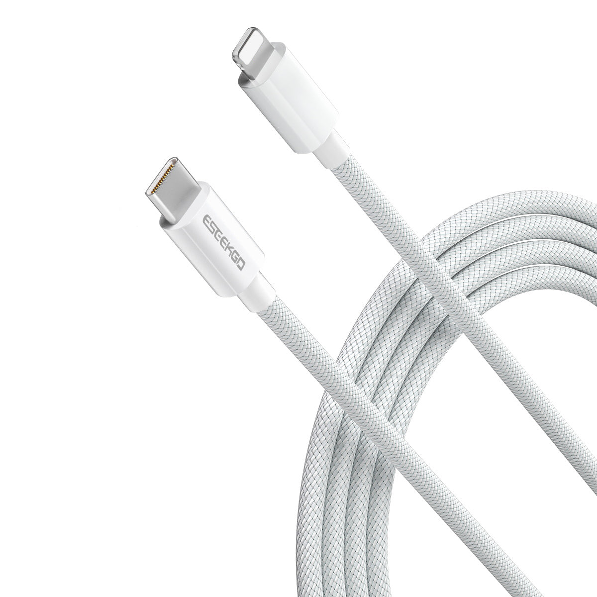 ESEEKGO G-112C Nylon Braided Type-C to 8 PIN Data Cable (40/240)