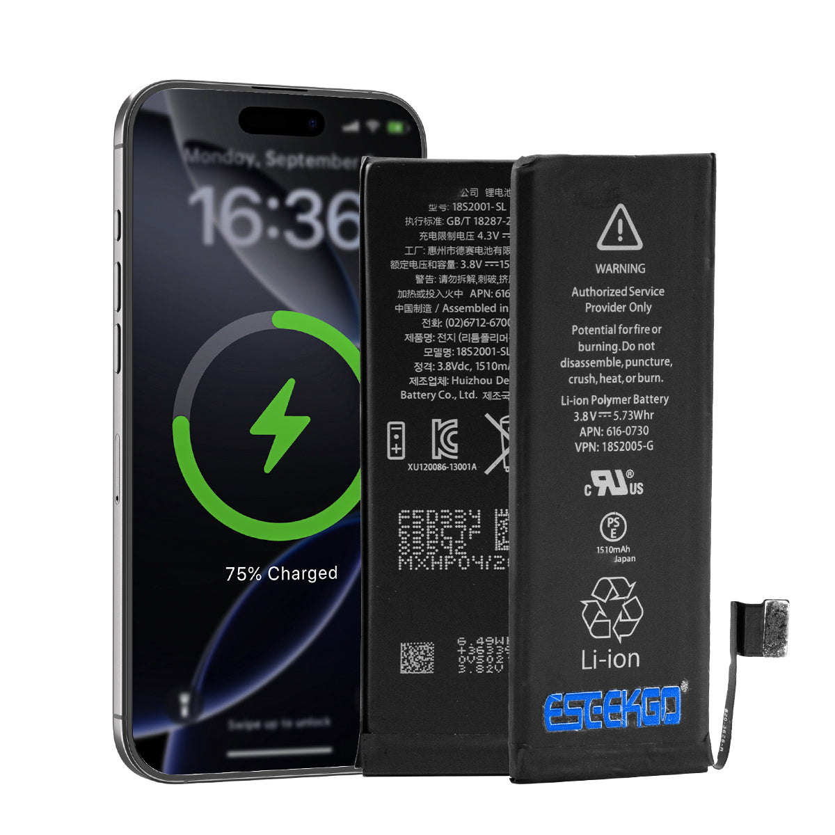 ESEEKGO Apple mobile phone lithium battery