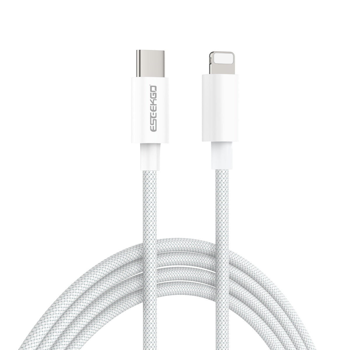 ESEEKGO G-112C Nylon Braided Type-C to 8 PIN Data Cable (40/240)
