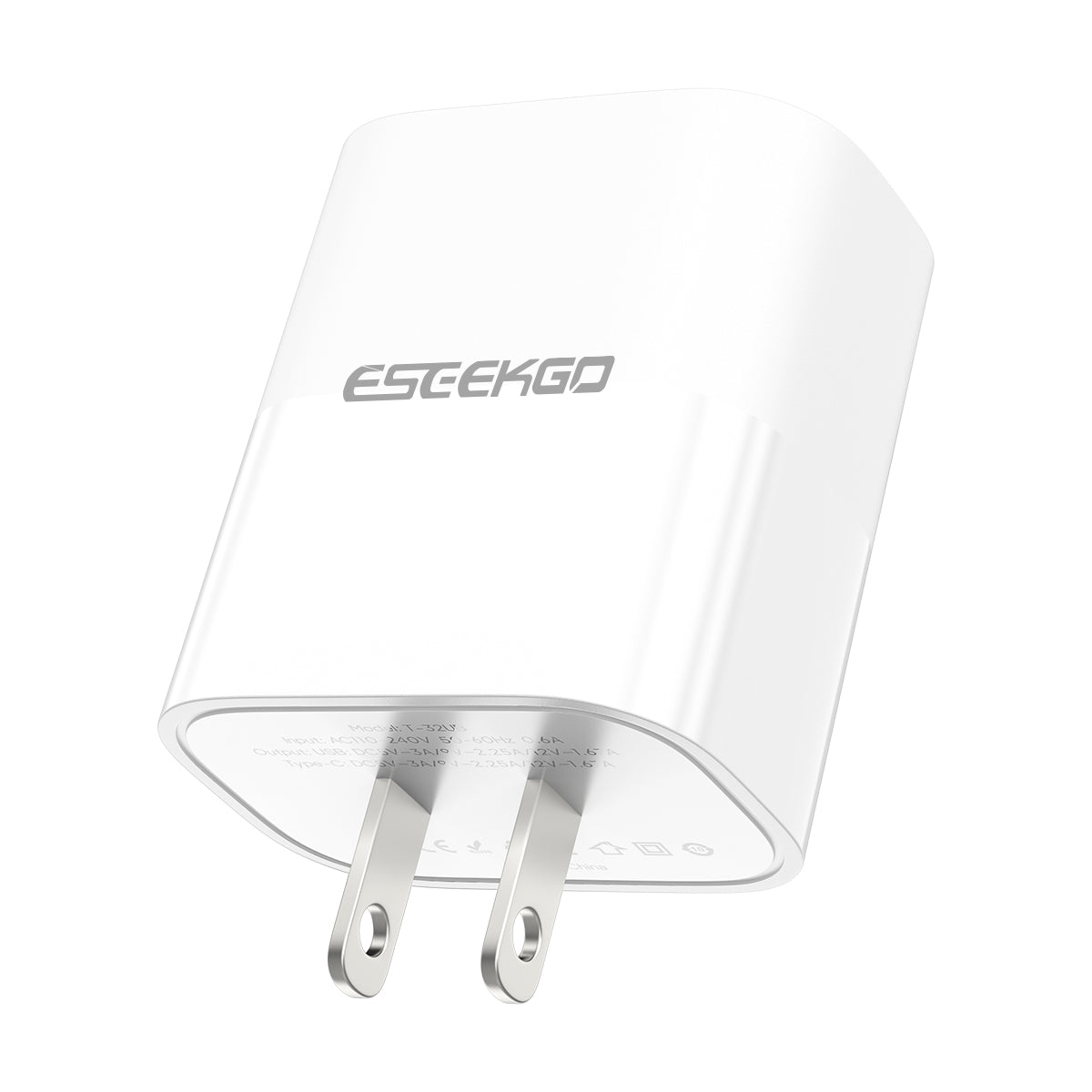 ESEEKGO T-32UB Travel Adapter (20W / US / 2 Ports) (15/150)