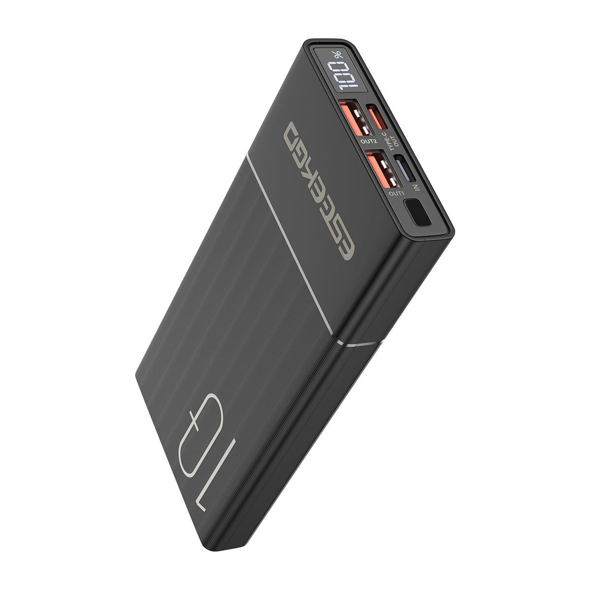ESEEKGO P-10B 10000mAh Digital Display Power Bank USB-C To C Charging Cable (8/48)