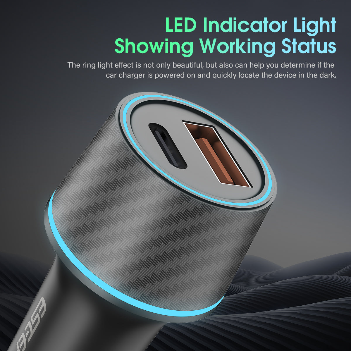 ESEEKGO C-52B 52.5W Car Charger (10/100)