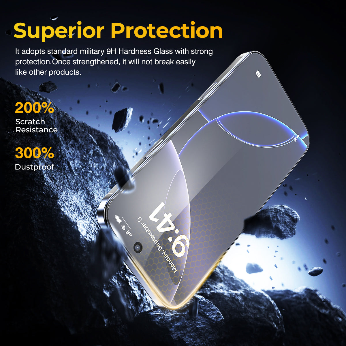 ESEEKGO TGP-02 HD Clear Privacy Tempered Glass Anti peeping (50 / 200)