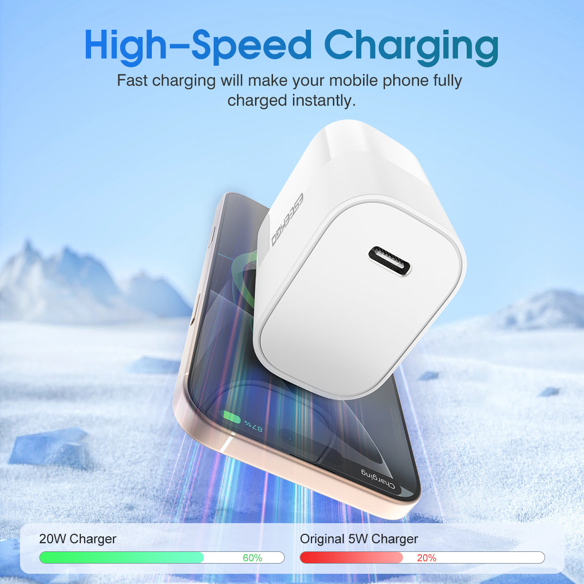 ESEEKGO T-22UA Travel Adapter (20W / US) (12/120)