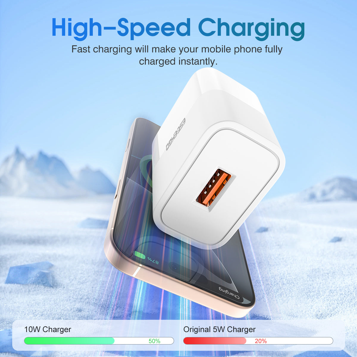 ESEEKGO T-02UA Travel Adapter (10W / US) (12/120)