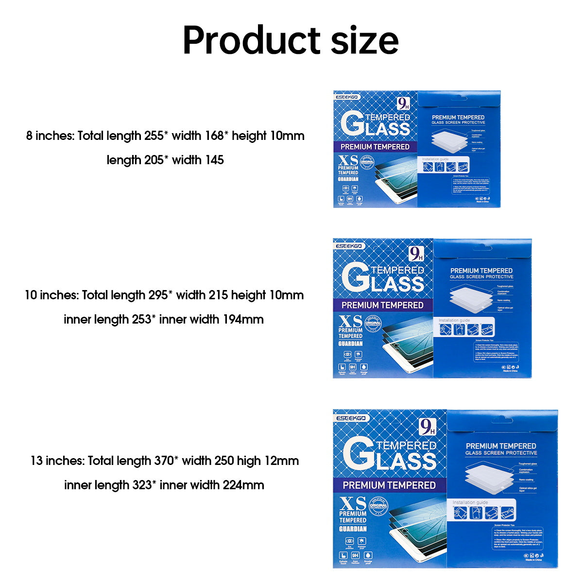 iPad Tablet Film With Blue Packaging