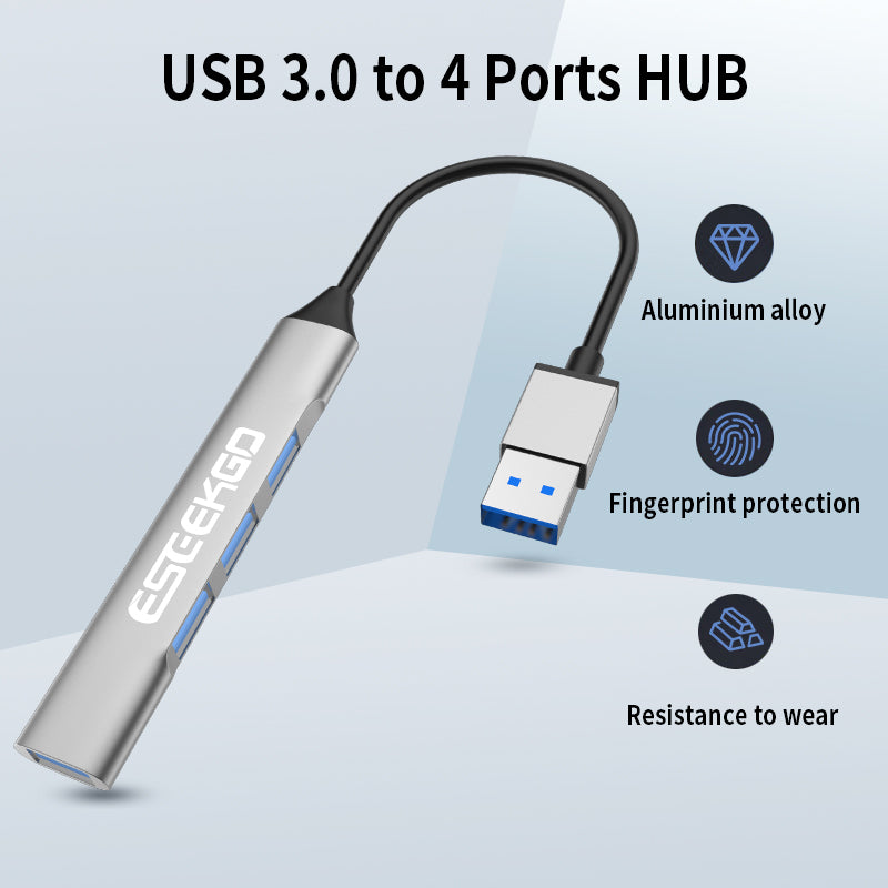 ESEEKGO HB-01 USB3.0 to 4 Ports 4-IN-1 HUB