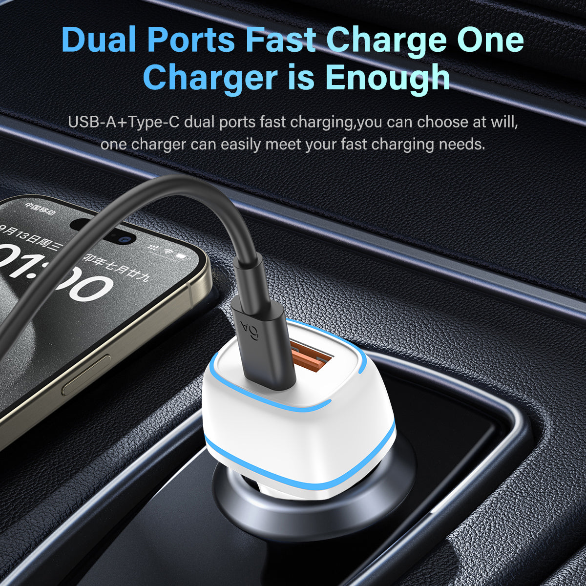 ESEEKGO C-15BT 38W LED Car Charger (10/100)