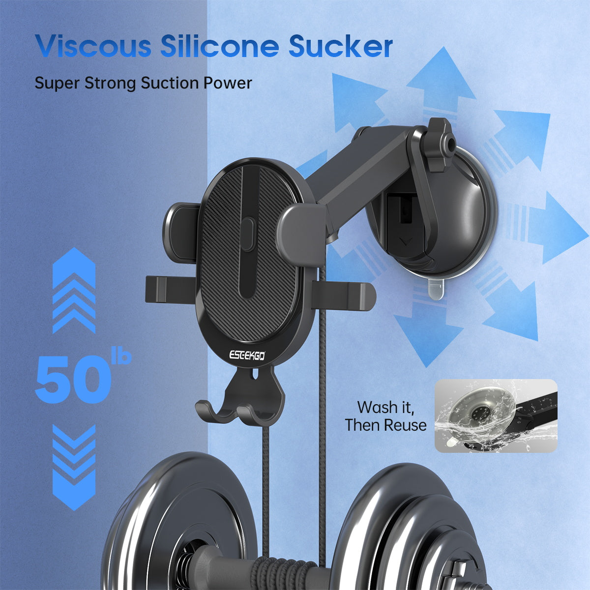 ESEEKGO CH-01 Easy One Touch Car Holder (48)