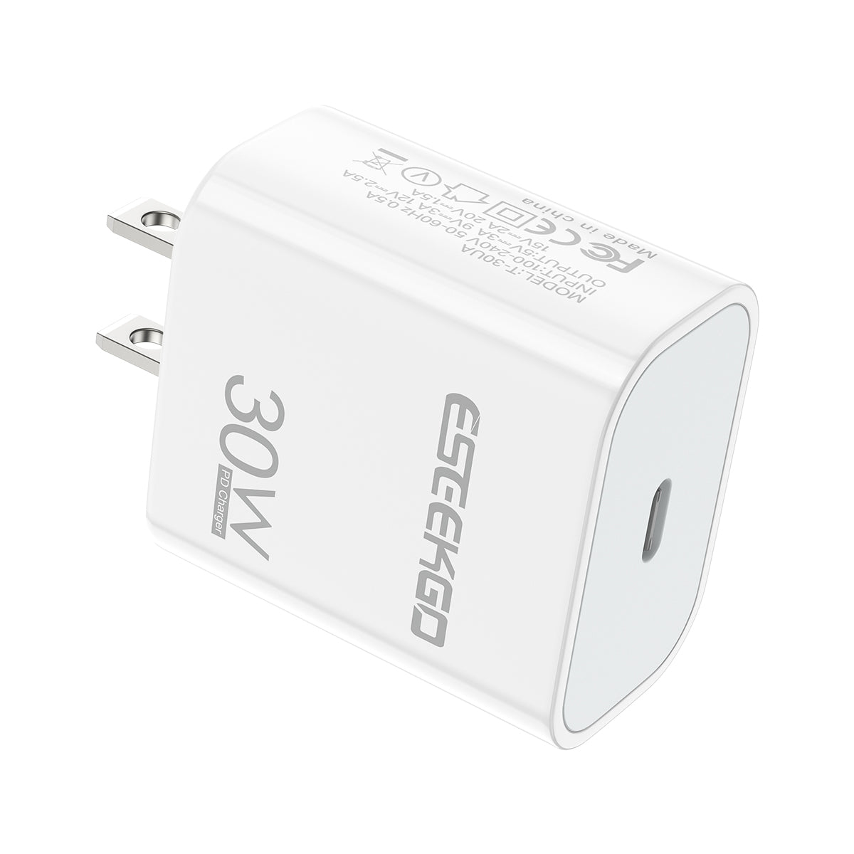 ESEEKGO T-30UA GaN PD30W US Standard Travel Adapter (10/100)