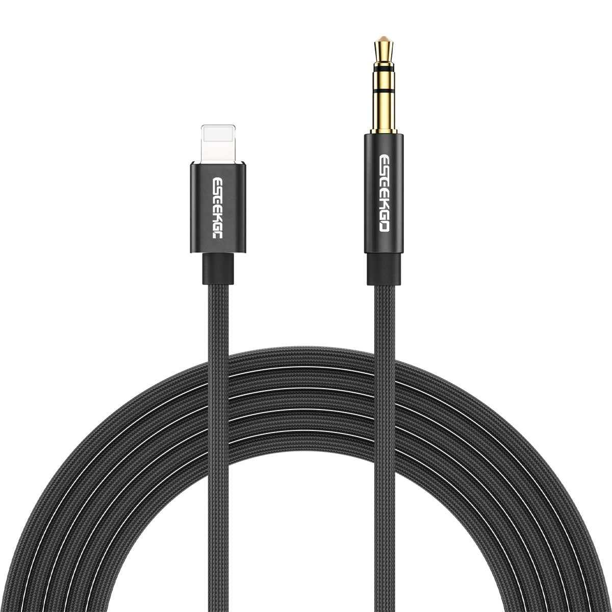 ESEEKGO AX-02 Nylon Braided 8 PIN To 3.5mm Audio Cable (40/400)