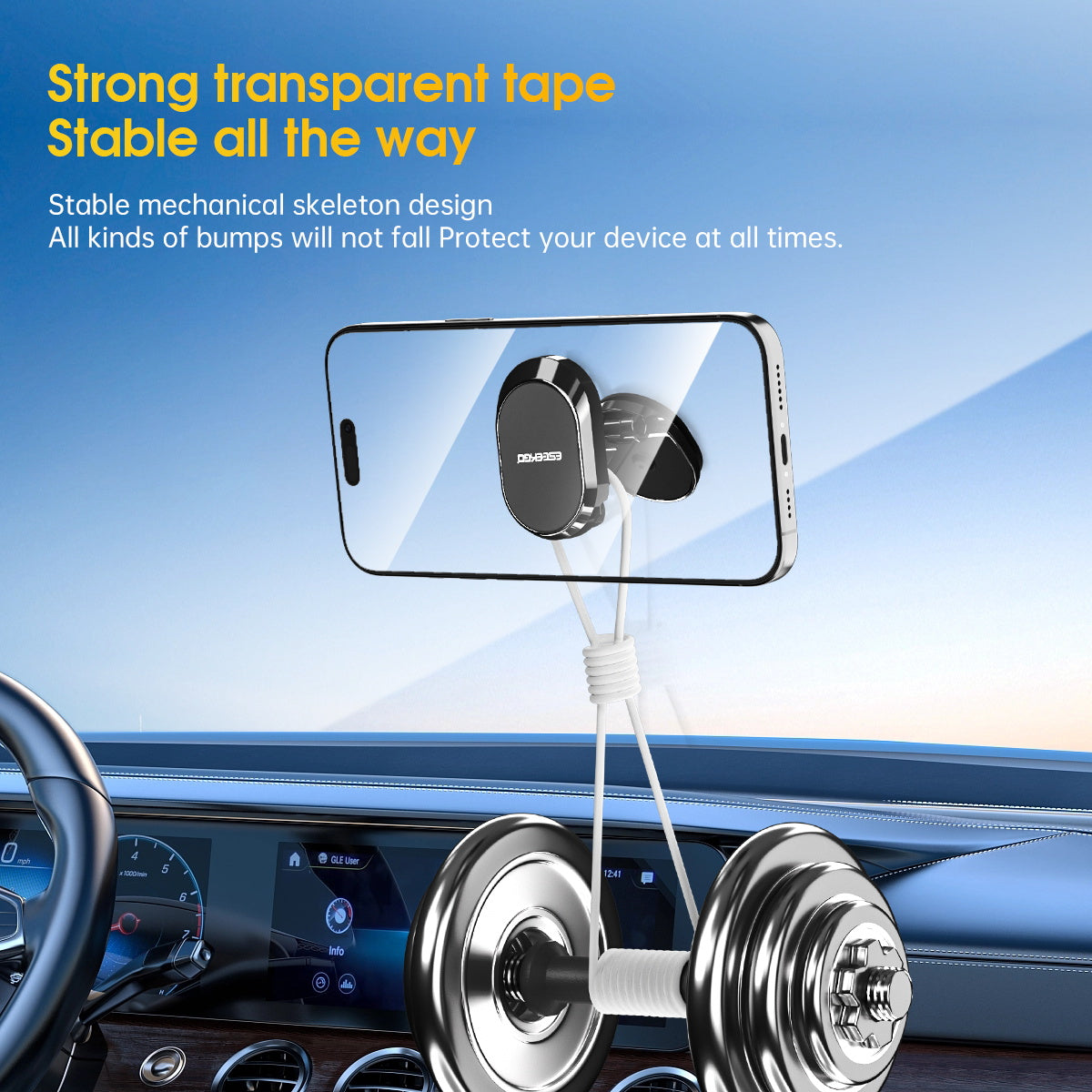 ESEEKGO CH-05 Foldable Magnetic Car Phone Mount (100)