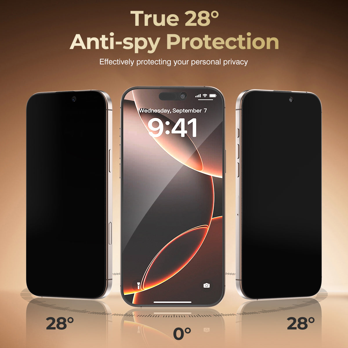 ESEEKGO TGP-03 Full Cover Privacy Tempered Glass Anti Peeping(50/400)