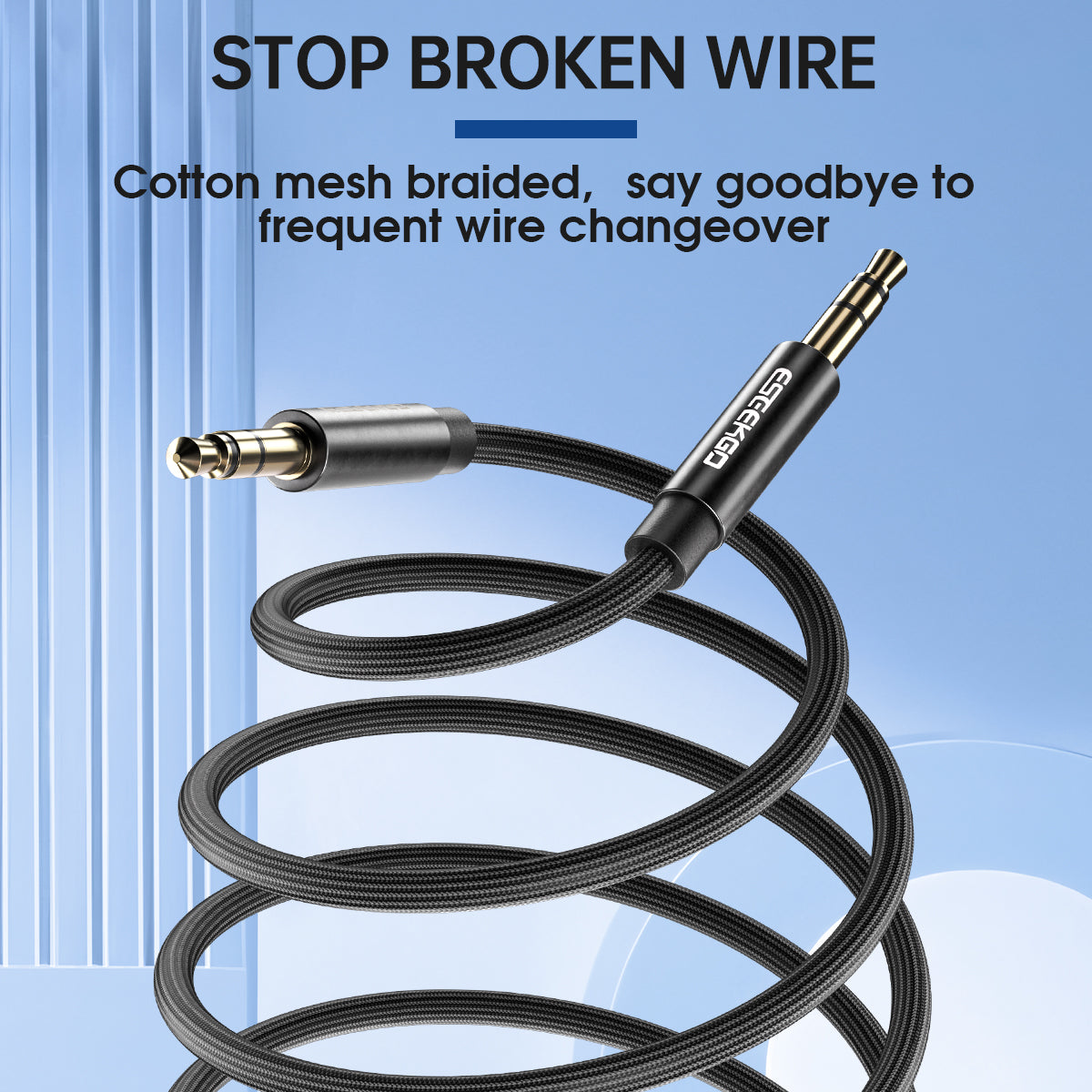 ESEEKGO AX-03 Nylon Braided 3.5mm To 3.5mm Audio Cable (40/240)