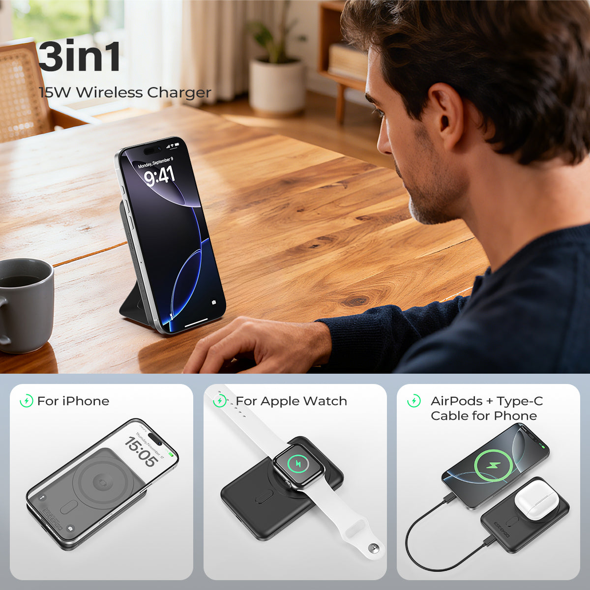 P-06B 20W Magnetic Wireless Quick Charging Power Bank(15/90)