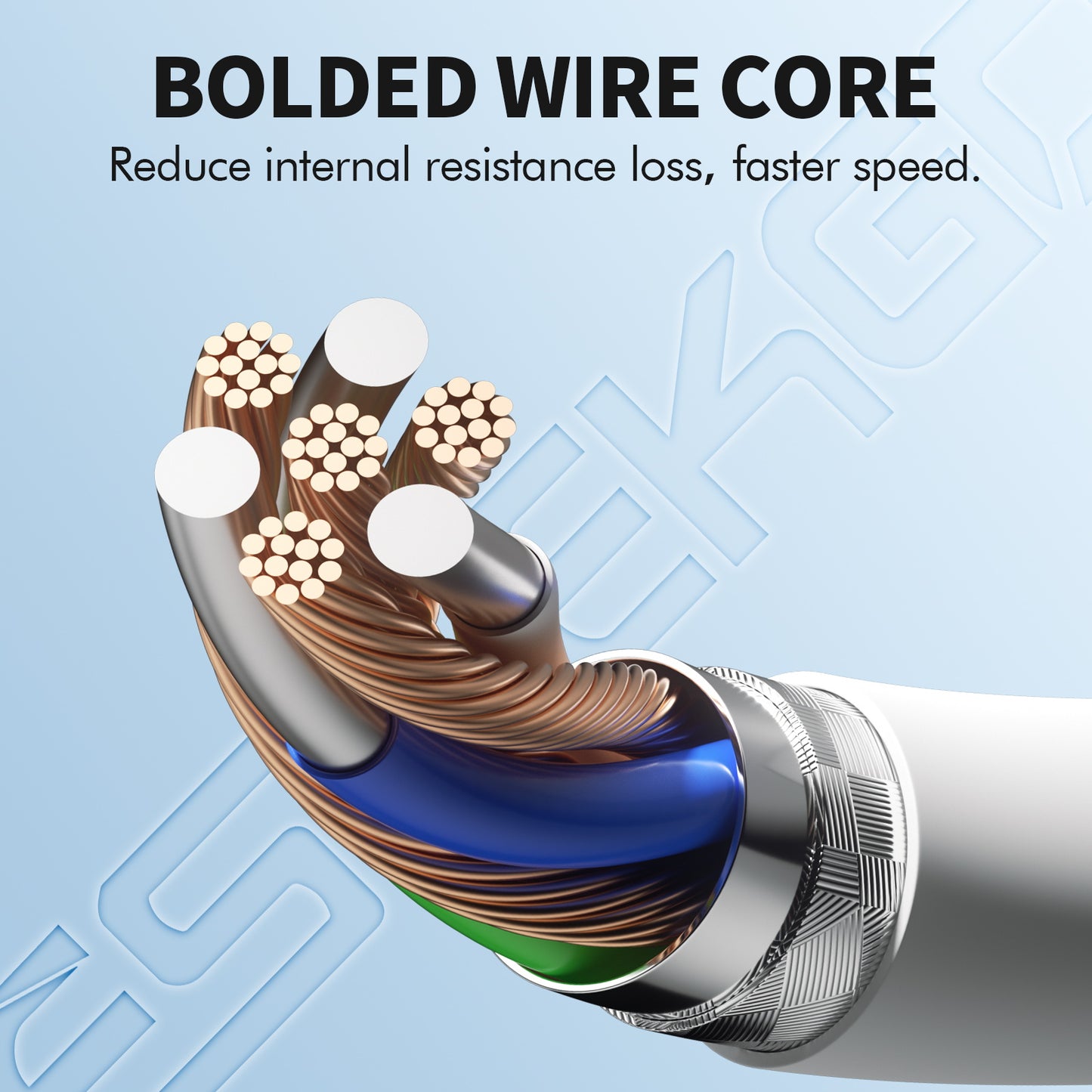 ESEEKGO G-12A 60W 3.0A 3.3FT USB to Type-C Data Cable (40/400)