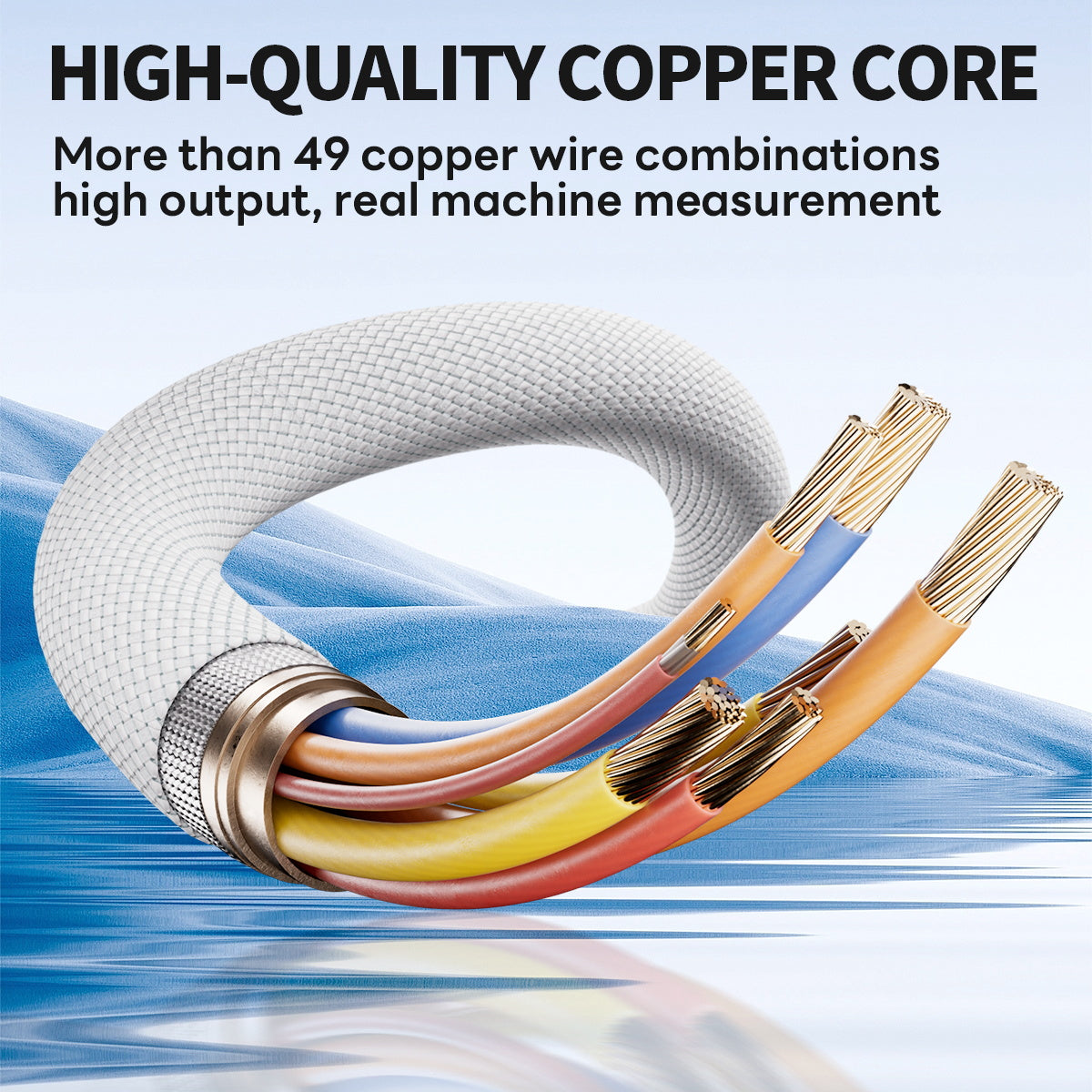 ESEEKGO G-112C 4FT Nylon Braided Type-C to 8 PIN Data Cable (40/400)