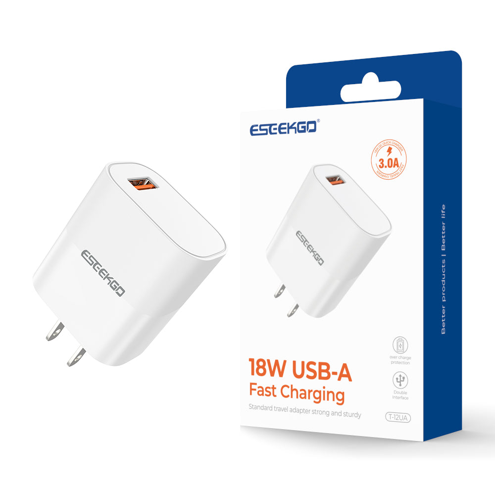ESEEKGO T-12UA Travel Adapter (18W / US) (12/120)