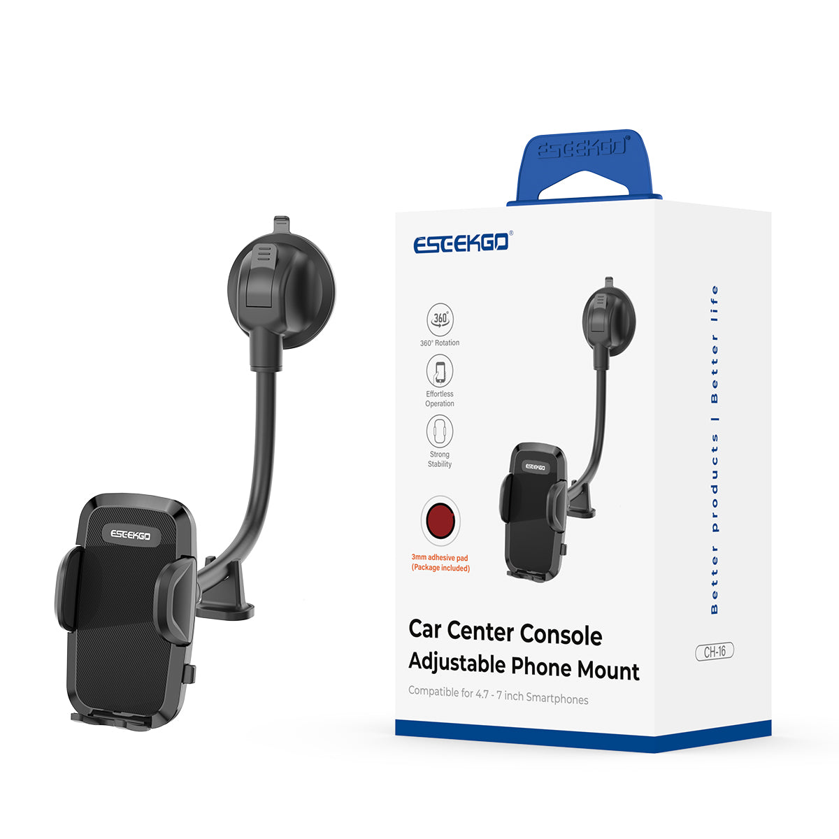 ESEEKGO CH-16 Universal clip on car phone holder(8/48)