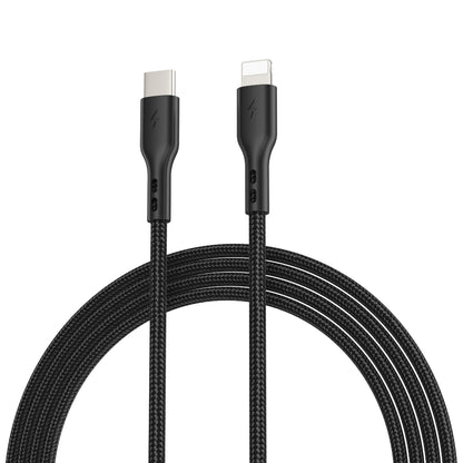 ESEEKGO G-3CL Nylon Braided Type-C To 8 PIN Data Cable (12/120)