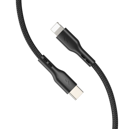ESEEKGO G-3CL Nylon Braided Type-C To 8 PIN Data Cable (12/120)