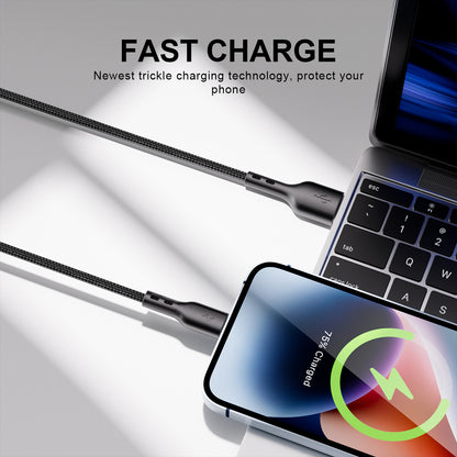 ESEEKGO G-3BL Nylon Braided USB to 8 PIN Data Cable (11/110)