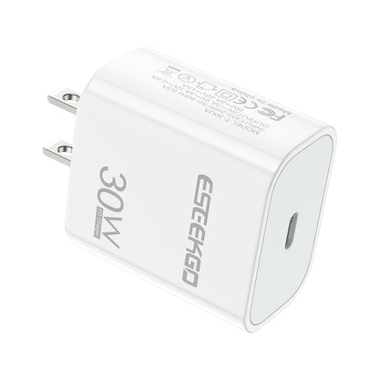 ESEEKGO T-30UA GaN PD30W US Standard Travel Adapter (10/100)
