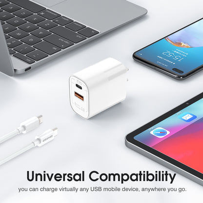 ESEEKGO T-32UC Travel Adapter Type-C To Type-C Fast Charging Cable (8/80)