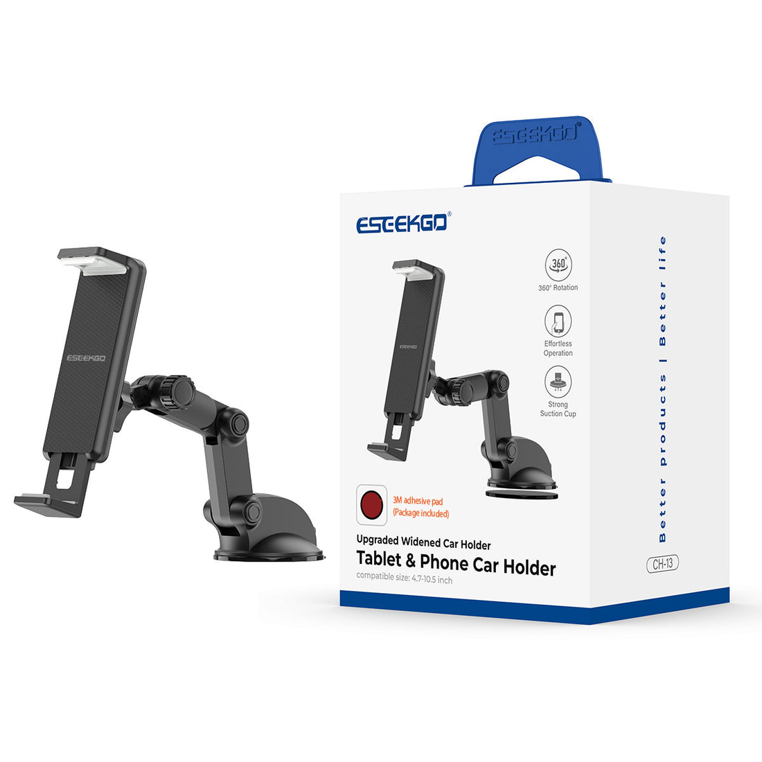 ESEEKGO CH-13 Tablet & Phone Car Holder