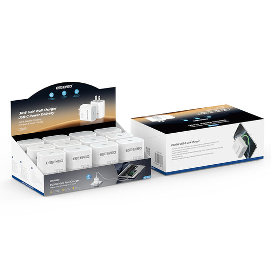 ESEEKGO T-30US 30W GaN Travel Adapter Set 12pcs(12/144)