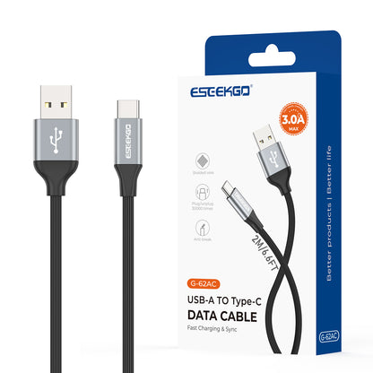 ESEEKGO G-62AC USB-A to Type-C Data Cable(14/140)